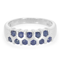 Anillo en plata con Zafiro de Laos