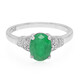 Anillo en plata con Esmeralda de Bahía