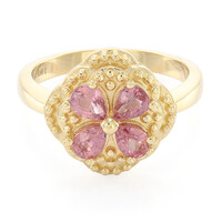 Anillo en oro con Zafiro Padparascha no calentado (AMAYANI)