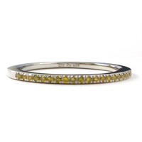 Anillo en plata con Diamante amarillo