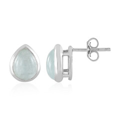 Pendientes en plata con Aguamarina