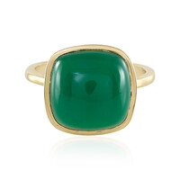 Anillo en plata con Ónix verde