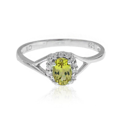 Anillo en plata con Granate de Malí