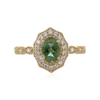 Anillo en oro con Piedra del sol de Oregón