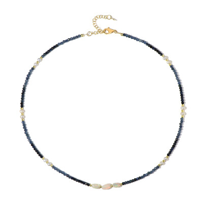 Collar en plata con Zafiro azul (Riya)