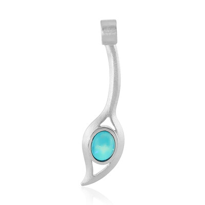 Colgante en plata con Ópalo azul de Etiopía (MONOSONO COLLECTION)