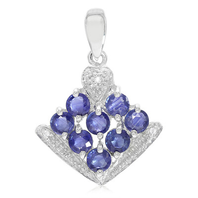 Colgante en plata con Zafiro de Kanchanaburi