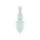 Colgante en plata con Calcedonia agua