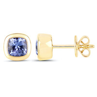 Pendientes en oro con Tanzanita