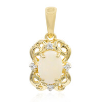 Colgante en plata con Ópalo blanco