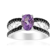 Anillo en plata con Amatista