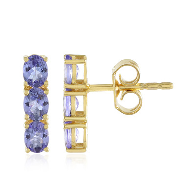 Pendientes en plata con Tanzanita