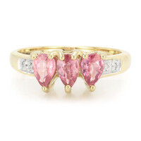 Anillo en oro con Zafiro Padparascha no calentado