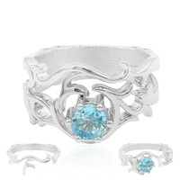 Anillo en plata con Zircón de Ratanak Kirí (Dallas Prince Designs)