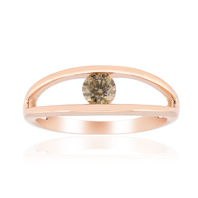 Anillo en oro con Diamante rosa de Francia de Argyle VS1 (Annette)