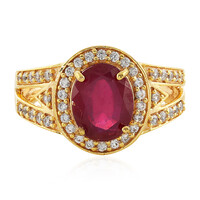Anillo en plata con Rubí de Madagascar