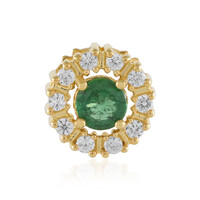 Colgante en plata con Apatita verde