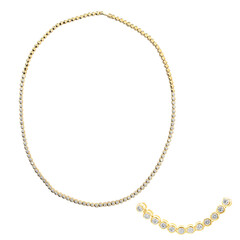 Collar en oro con Diamante SI1 (G)