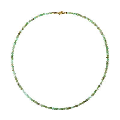 Collar en plata con Crisoprasa