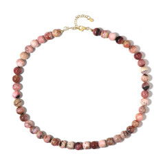Collar en plata con Ópalo rosa