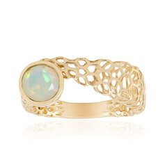 Anillo en oro con Ópalo Welo AAA (Ornaments by de Melo)