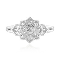 Anillo en plata con Zafiro blanco