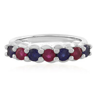 Anillo en plata con Rubí de Madagascar