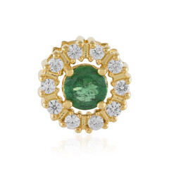 Colgante en plata con Apatita verde