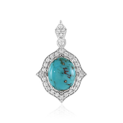 Colgante en plata con Turquesa