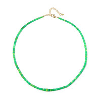 Collar en plata con Ópalo verde de Etiopia