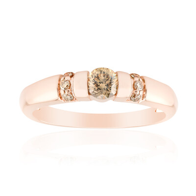 Anillo en oro con Diamante rosa de Francia de Argyle VS1 (Annette)