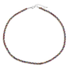 Collar en plata con Hematita mística