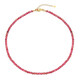 Collar en plata con Rodonita