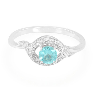Anillo en plata con Apatita azul