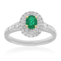 Anillo en oro con Esmeralda de Colombia (CIRARI)