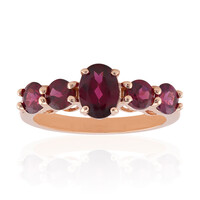 Anillo en plata con Rodolita