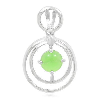 Colgante en plata con Crisoprasa imperial