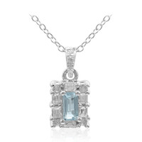 Collar en plata con Topacio azul cielo