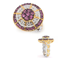 Anillo en plata con Rodolita (Gems en Vogue)