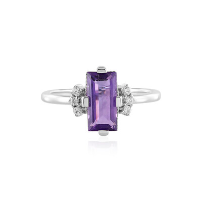 Anillo en plata con Amatista de Marruecos