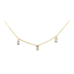 Collar en oro con Diamante SI2 (G)  (de Melo)