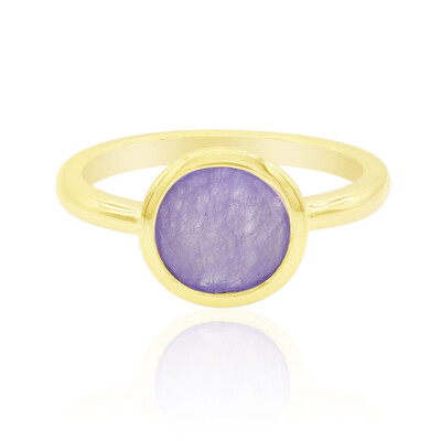 Anillo en plata con Jade lavanda