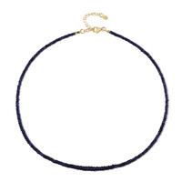 Collar en plata con Zafiro azul de Madagascar