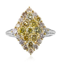 Anillo en oro con Diamante fancy SI2 (CIRARI)