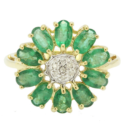 Anillo en plata con Esmeralda Nova Era