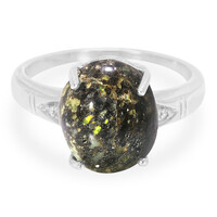 Anillo en plata con Ópalo leopardo