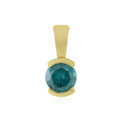 Colgante en oro con Diamante azul I3