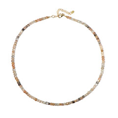 Collar en plata con Piedra de luna de Kangeyam