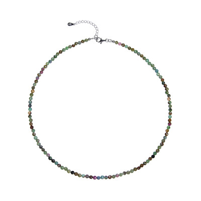 Collar en plata con Rubi fucsita