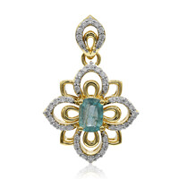 Colgante en oro con Grandidierita (AMAYANI)